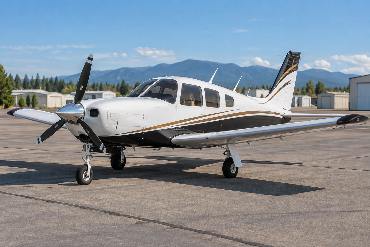 Representative Piper Arrow aircraft
