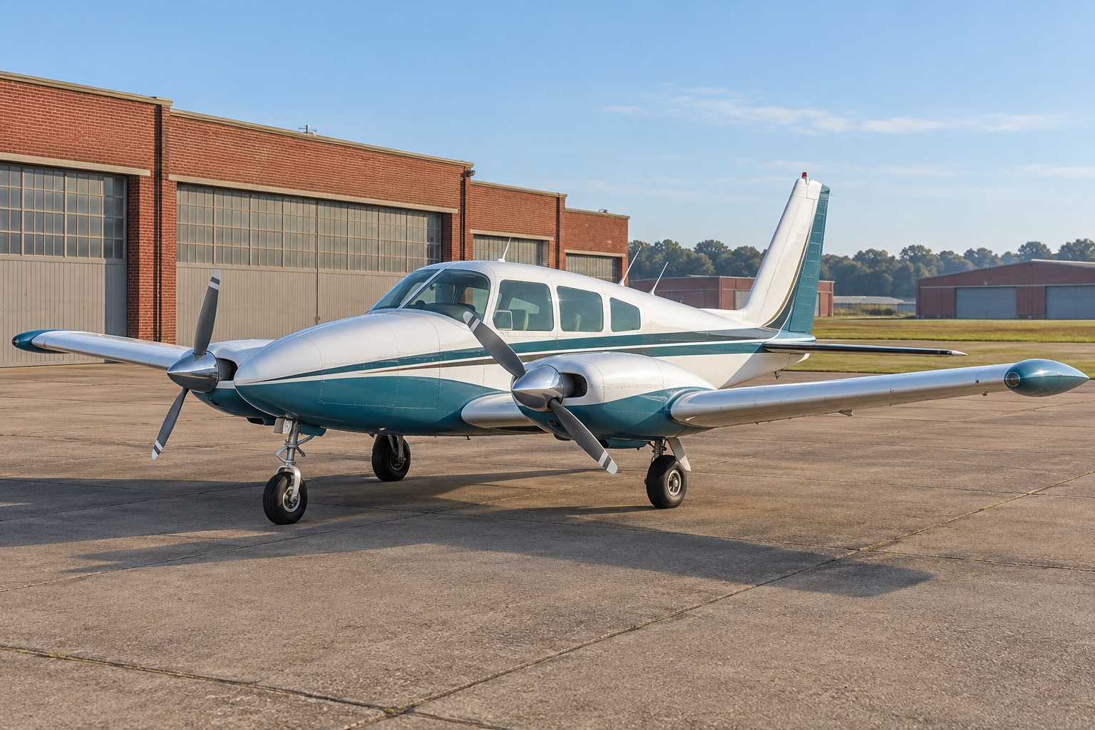 Representative Piper Seneca aircraft