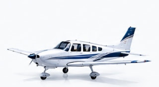 Piper Warrior light aircraft, side profile