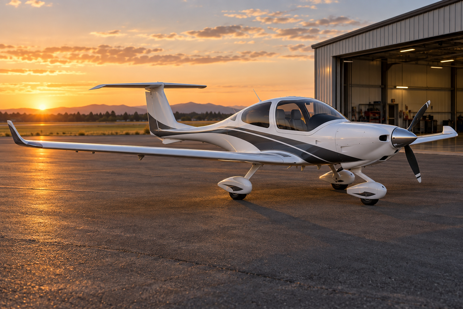 Representative Diamond DA40 aircraft