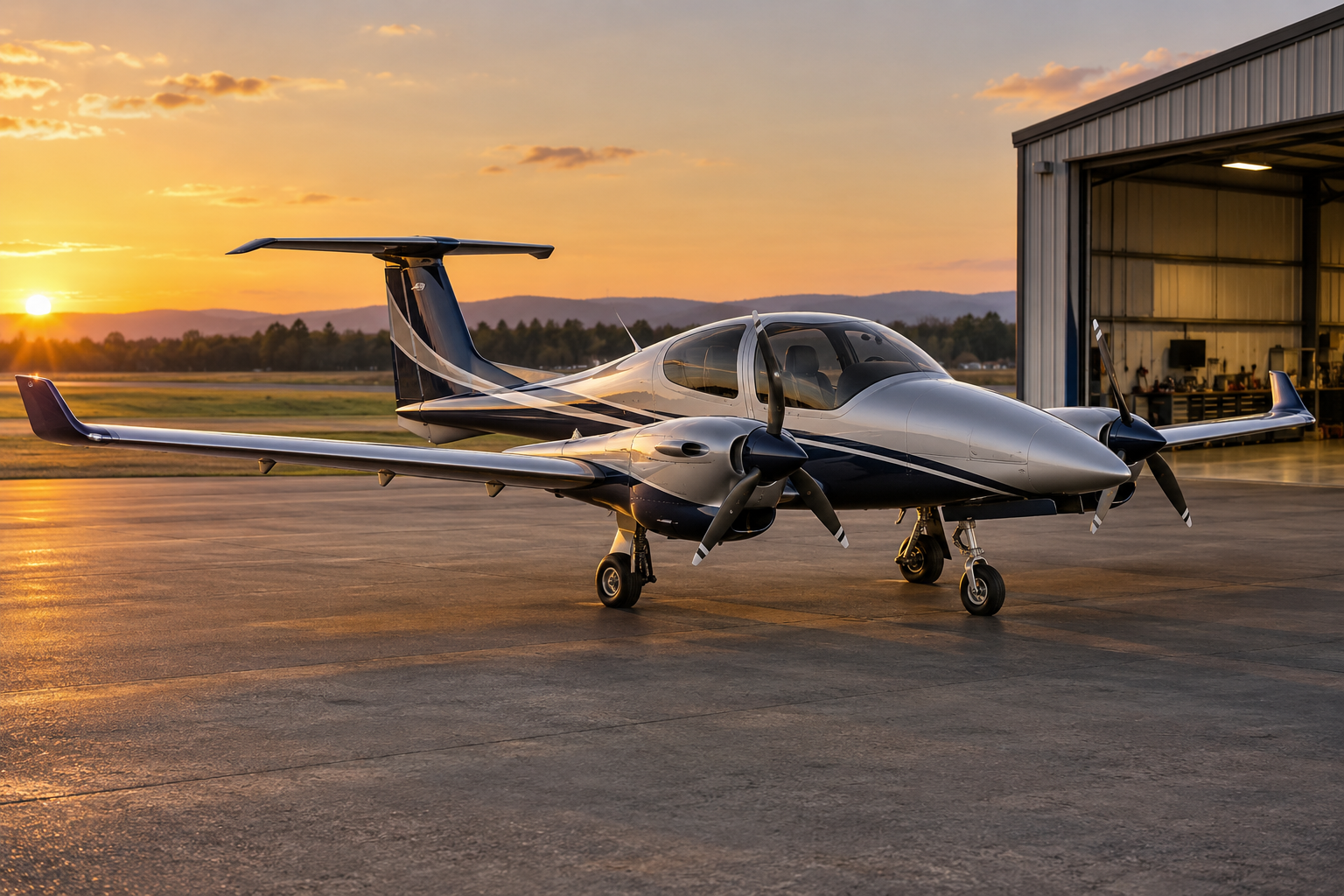Representative Diamond DA42 aircraft