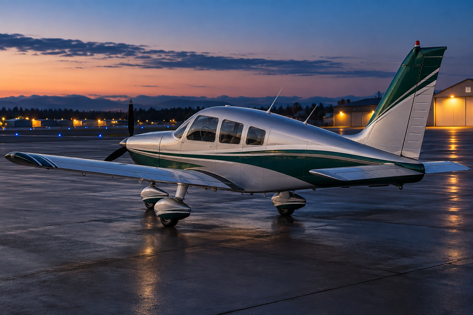 Representative Piper Warrior aircraft