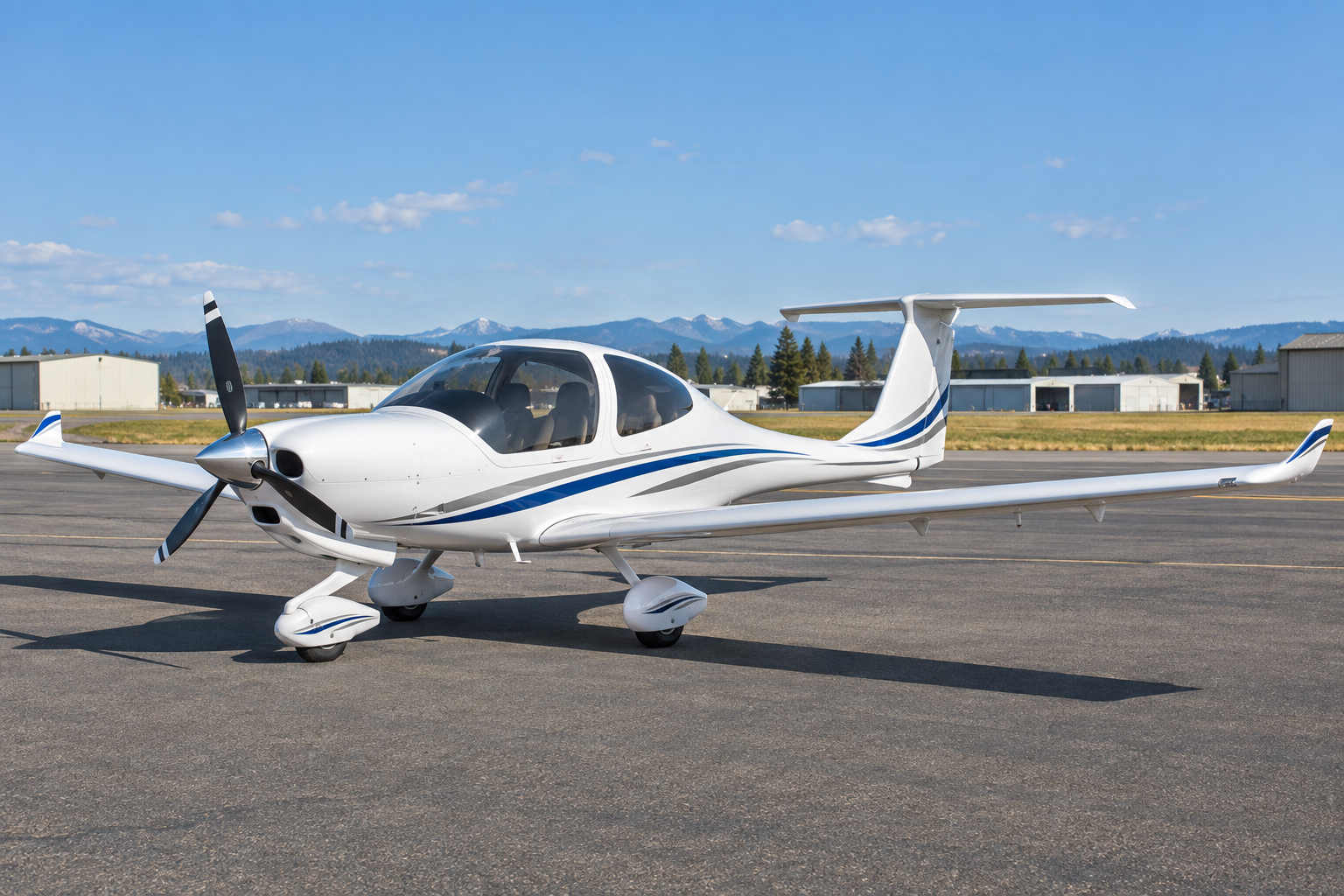 Representative Diamond DA40 aircraft
