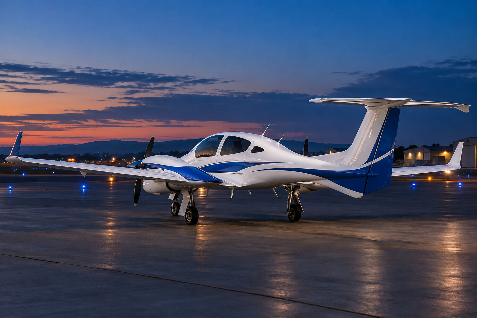 Representative Diamond DA42 aircraft