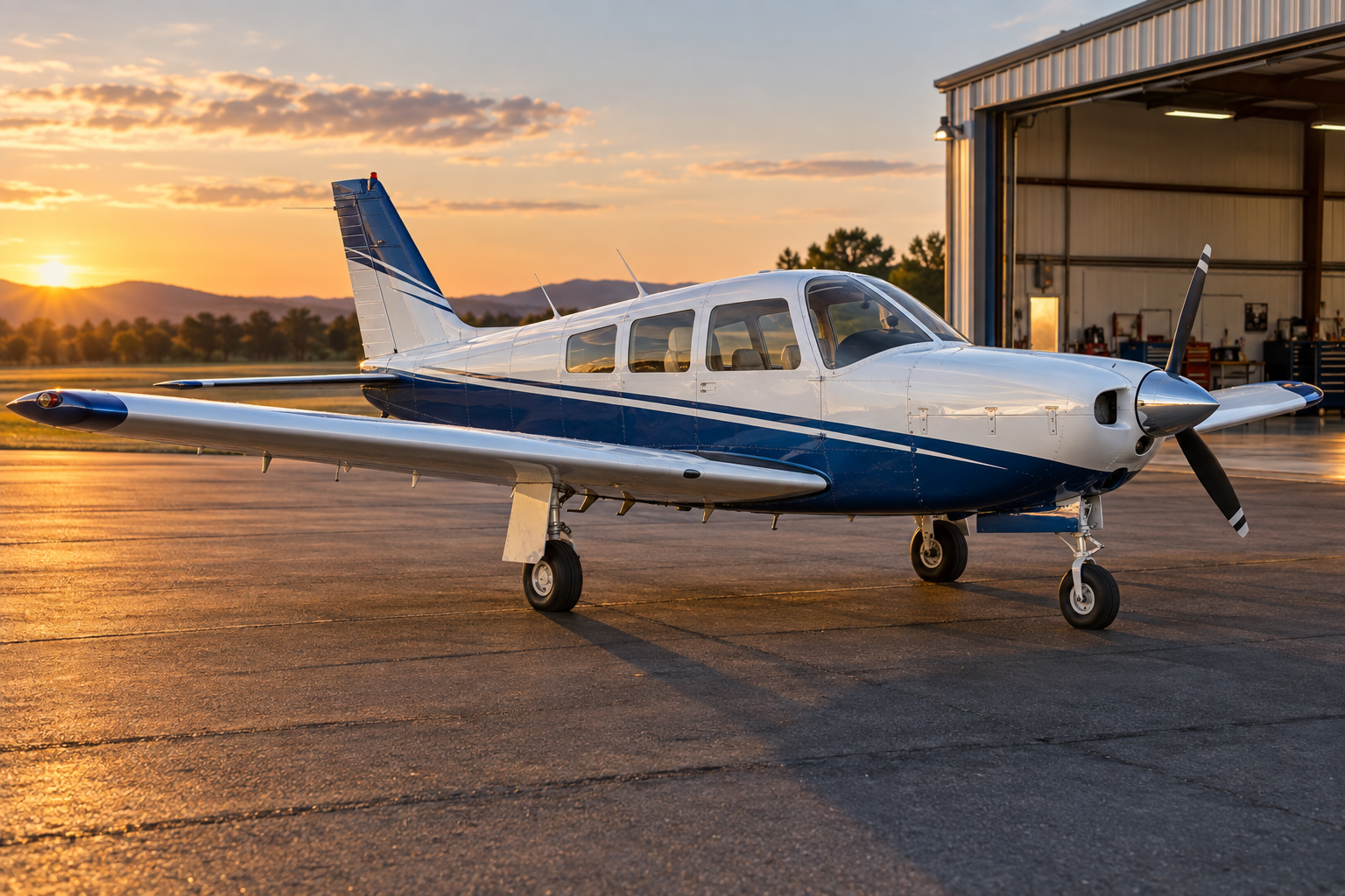 Representative Piper Arrow aircraft