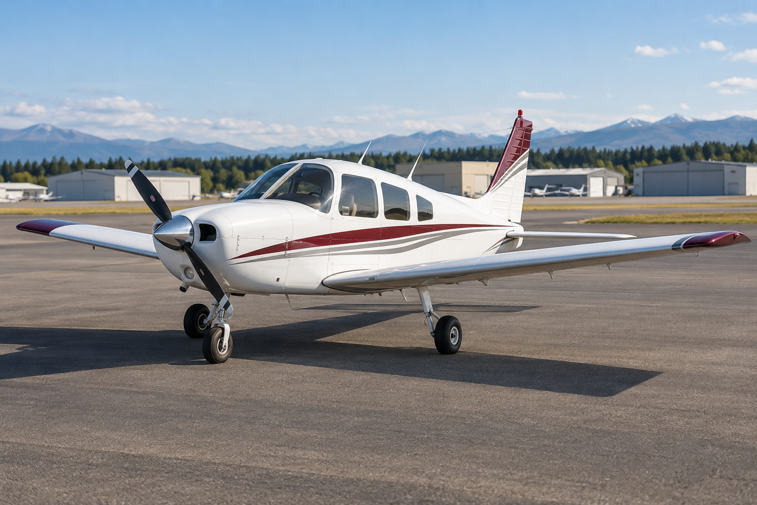 Representative Piper Warrior aircraft