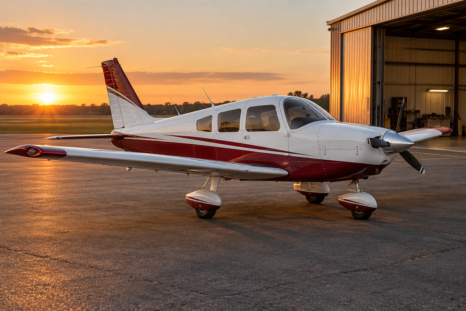 Representative Piper Warrior aircraft