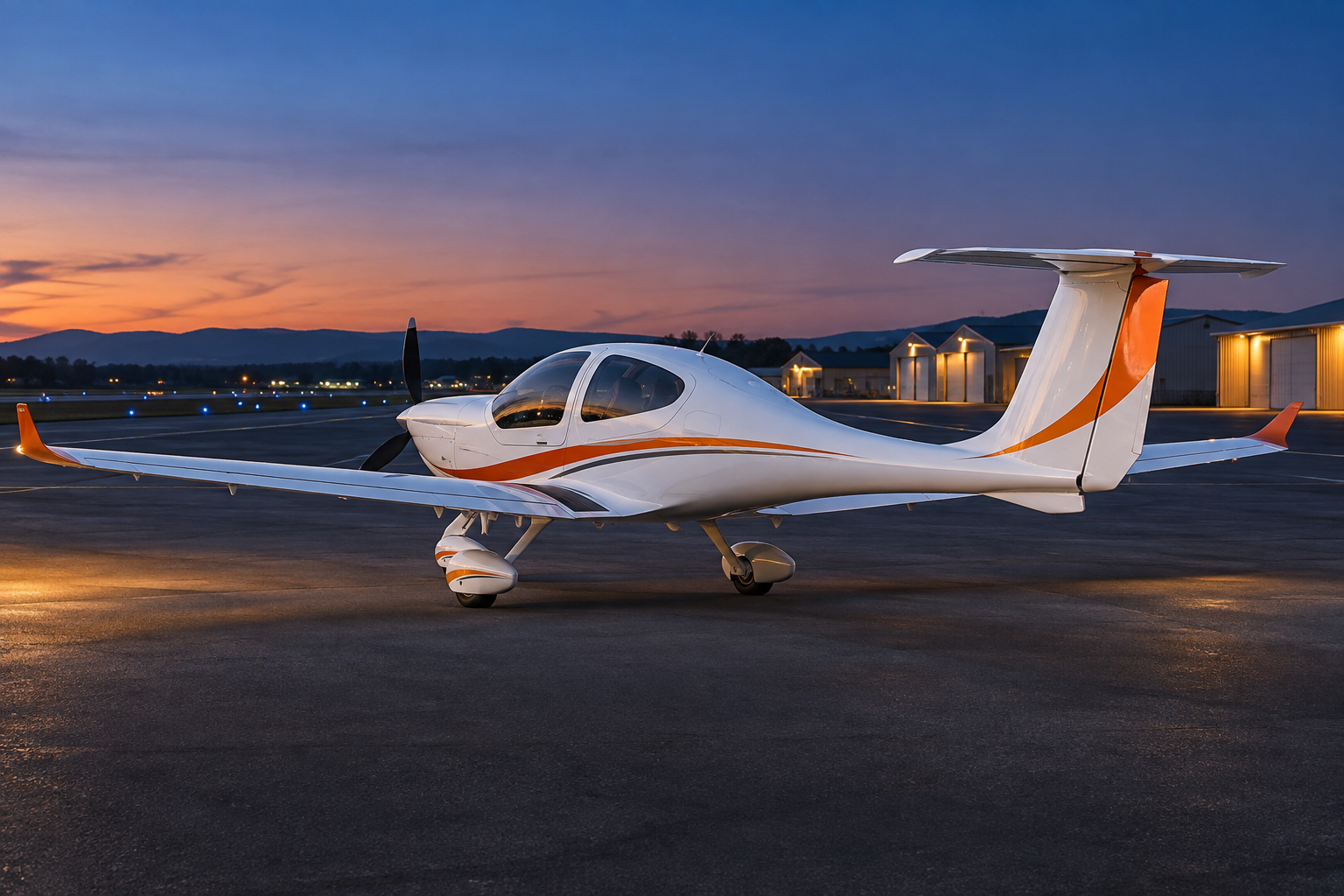 Representative Diamond DA40 aircraft
