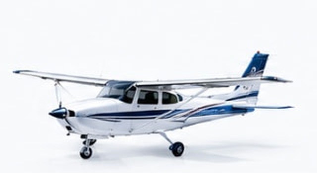 Cessna 172 light aircraft, side profile