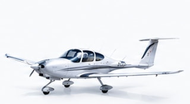 Diamond DA40 light aircraft, side profile